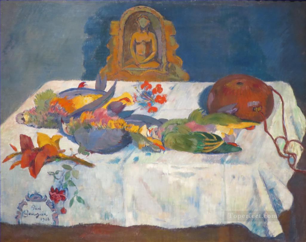 Still Life with Parrots Paul Gauguin impressionistic Oil Paintings